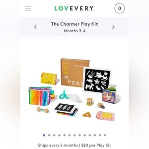 Lovevery play kit 3-4 months (The Charmer)